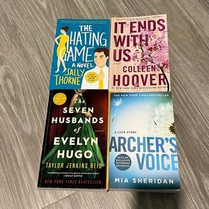 It Ends With Us,Archer's Voice,The Seven Husbands of Evelyn Hugo,The Hating Game